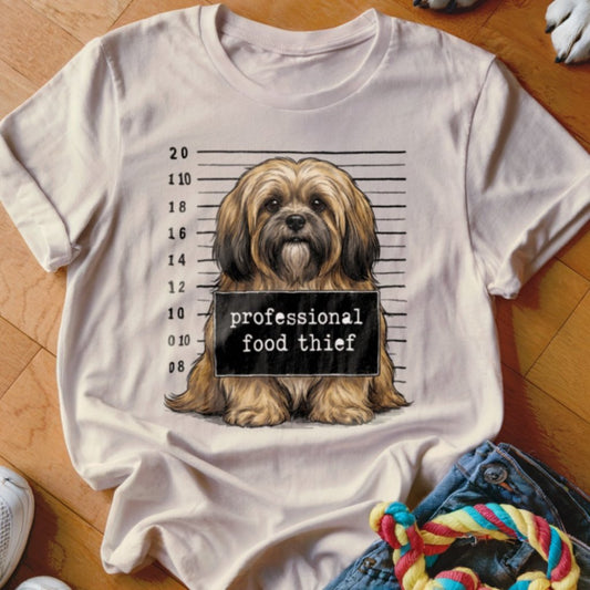 Professional Food Thief Lhasa Apso Shirt - The Pawsitive Initiative