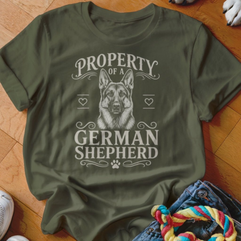 Property of a German Shepherd Shirt - The Pawsitive Initiative