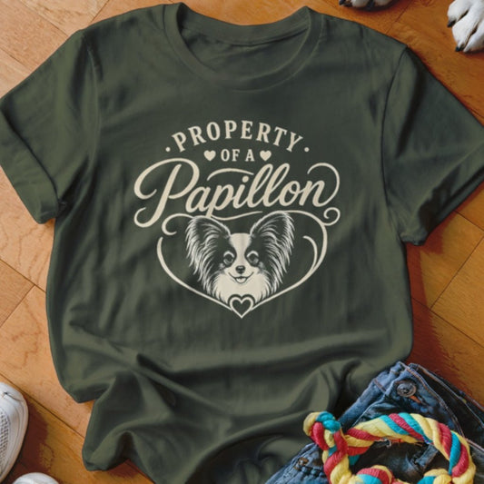 Property of a Papillon Shirt - The Pawsitive Initiative