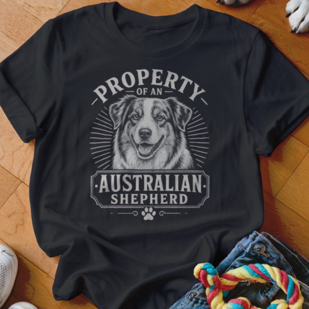 Property of an Australian Shepherd Shirt - The Pawsitive Initiative
