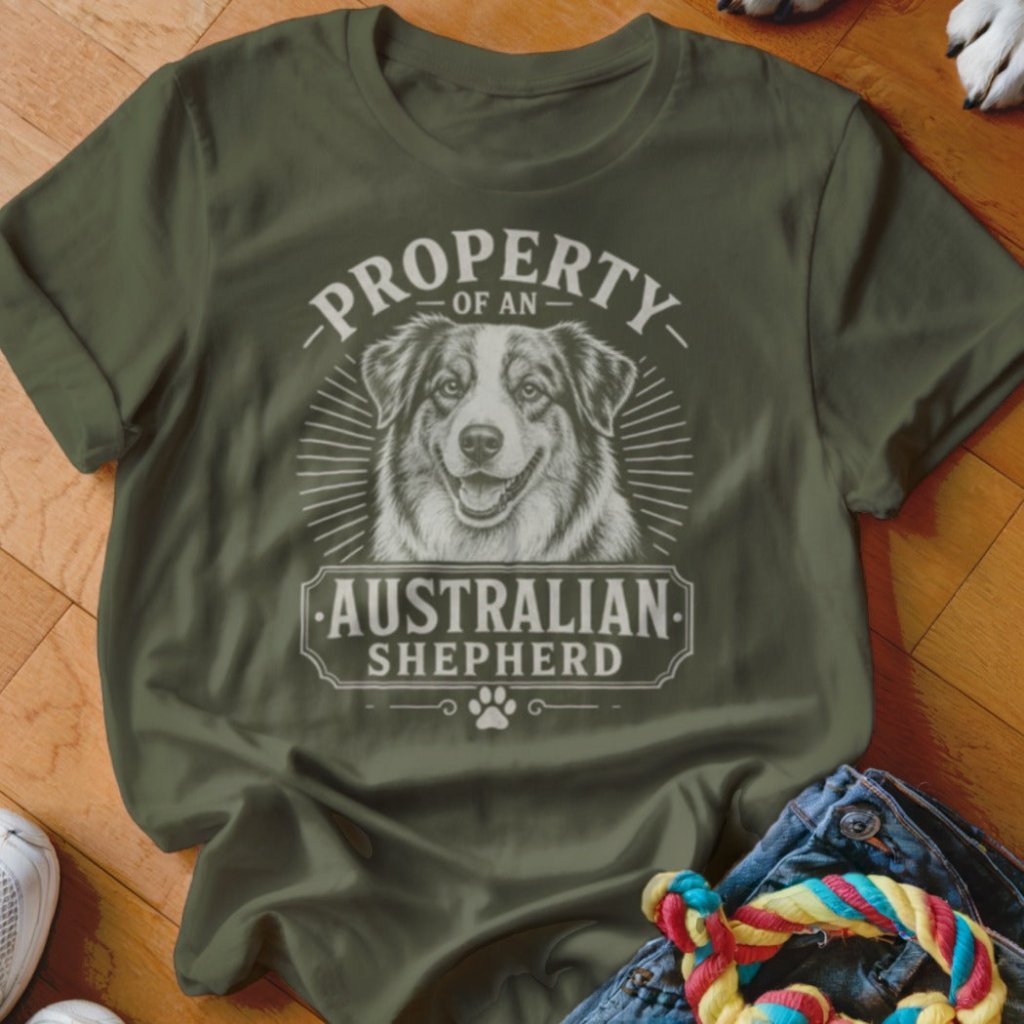 Property of an Australian Shepherd Shirt - The Pawsitive Initiative