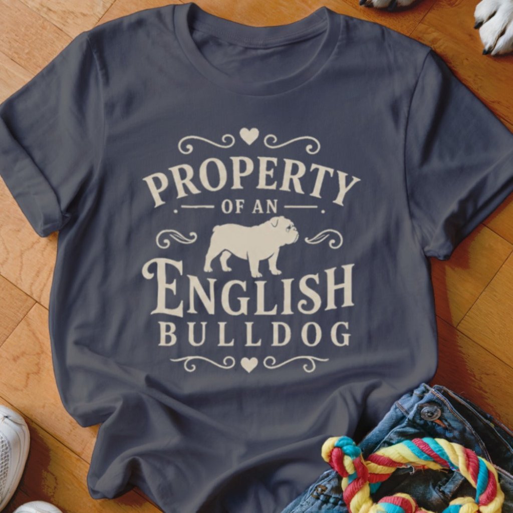 Property of an English Bulldog Shirt - The Pawsitive Initiative