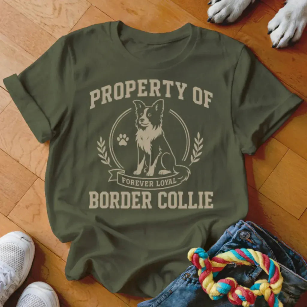 Property of Border Collie Shirt - The Pawsitive Initiative
