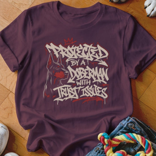 Protected By A Doberman Shirt - The Pawsitive Initiative