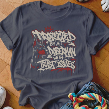 Protected By A Doberman Shirt - The Pawsitive Initiative