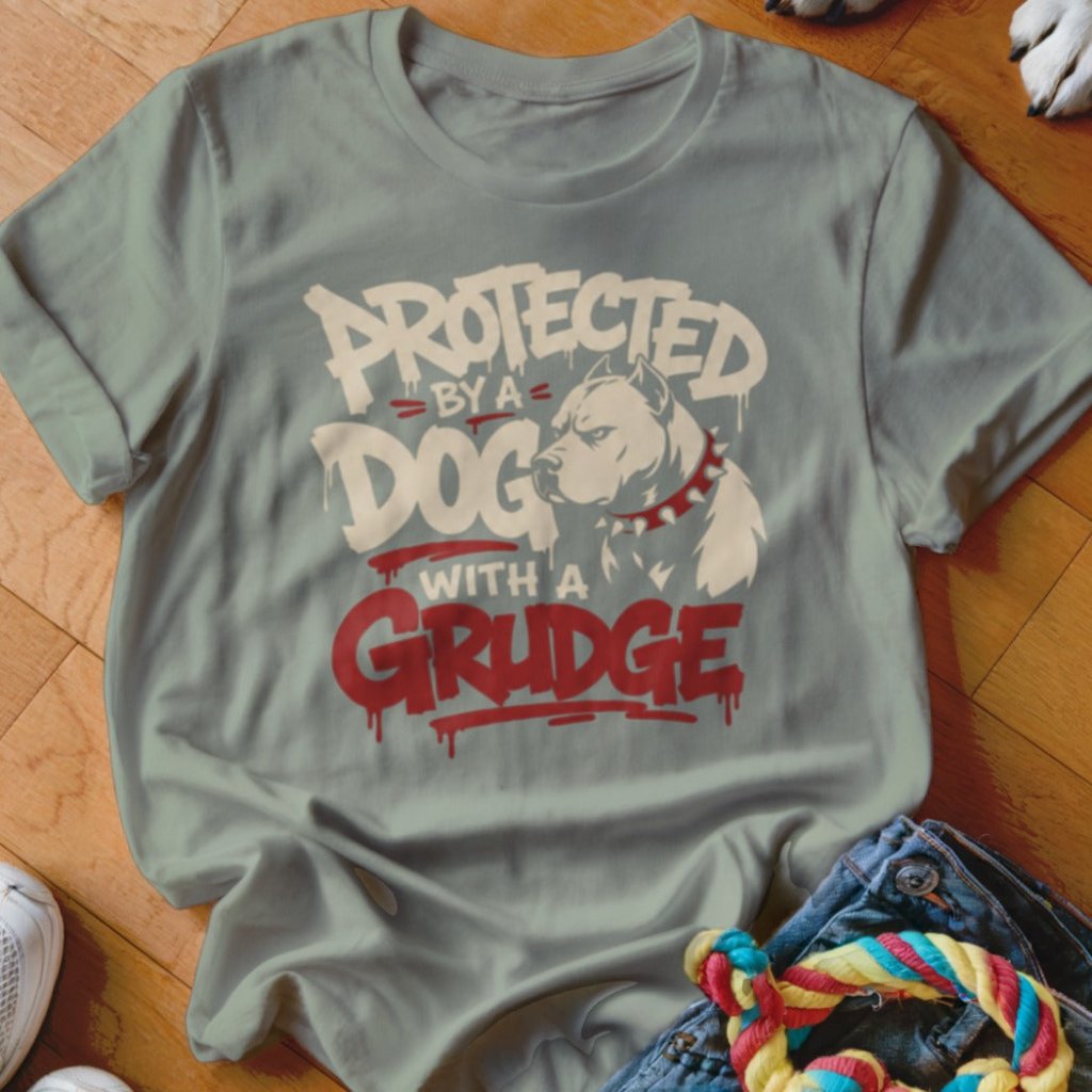 Protected By a Dog With a Grudge Shirt - The Pawsitive Initiative