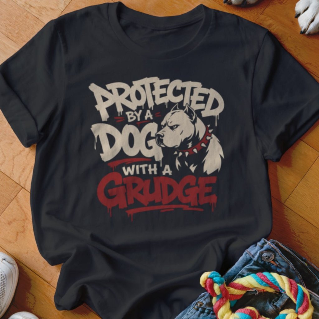 Protected By a Dog With a Grudge Shirt - The Pawsitive Initiative