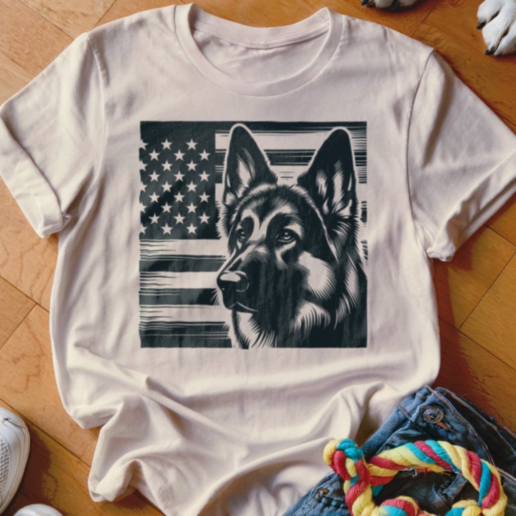 Proud American GSD Shirt - The Pawsitive Initiative