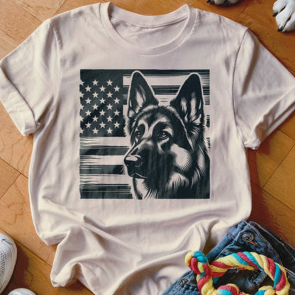 Proud American GSD Shirt - The Pawsitive Initiative
