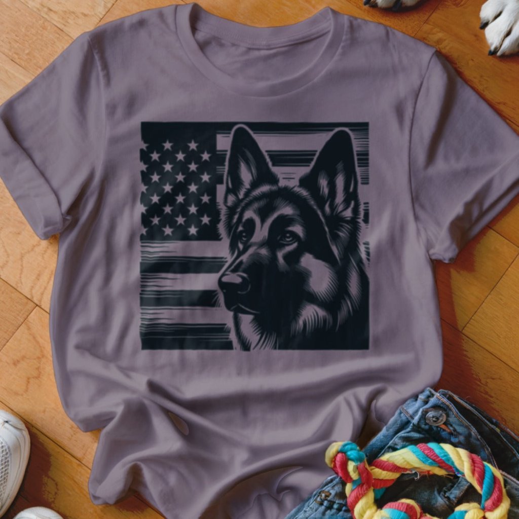 Proud American GSD Shirt - The Pawsitive Initiative