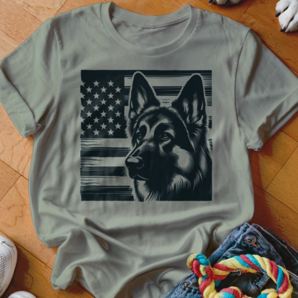 Proud American GSD Shirt - The Pawsitive Initiative