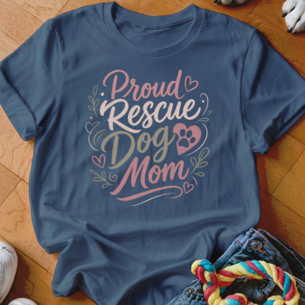 Proud Rescue Dog Mom Shirt - The Pawsitive Initiative