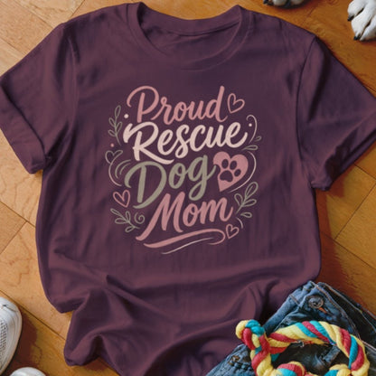 Proud Rescue Dog Mom Shirt - The Pawsitive Initiative