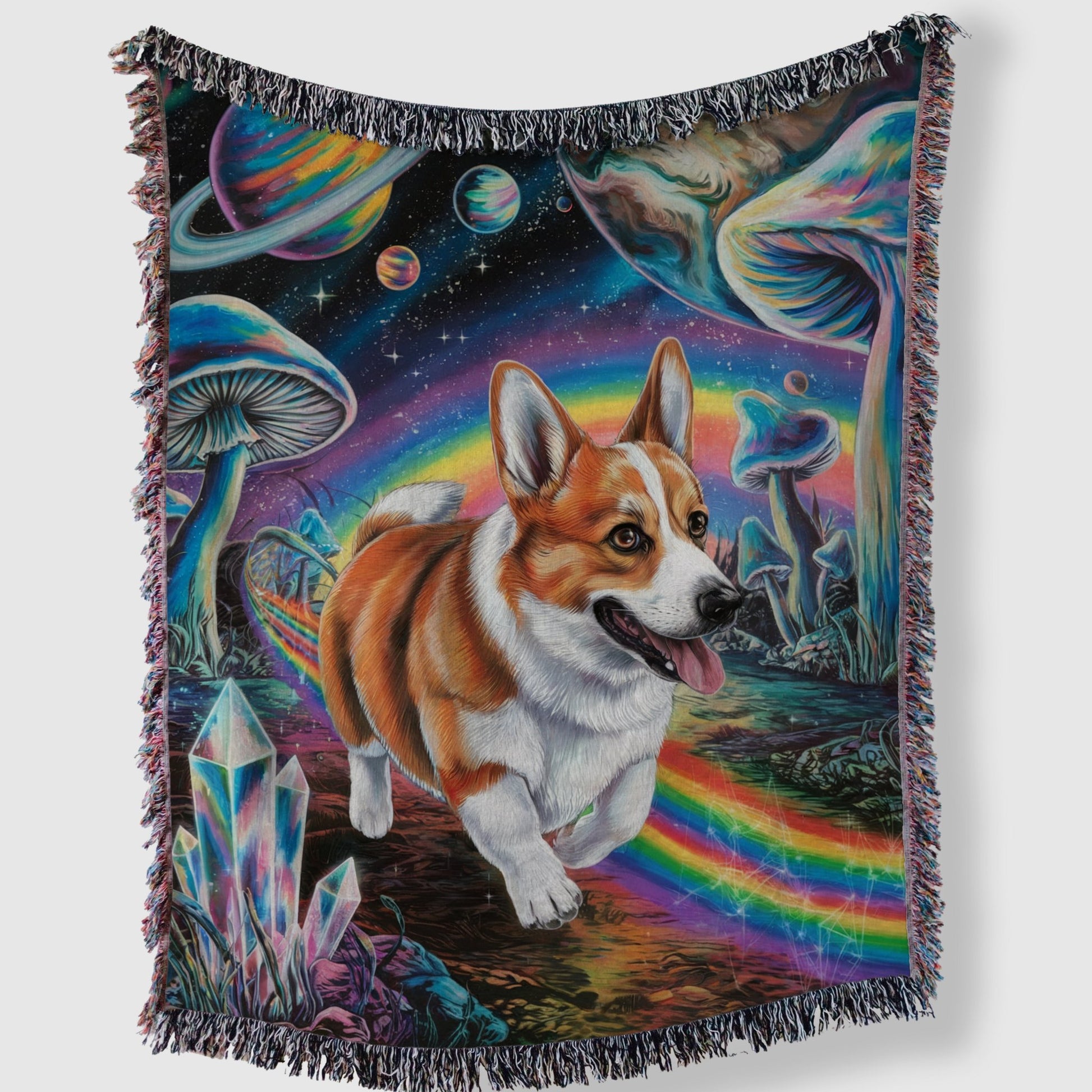 Psychedelic Corgi Blanket - The Pawsitive Initiative