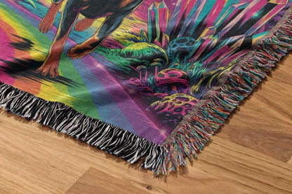 Psychedelic Doberman Blanket - The Pawsitive Initiative