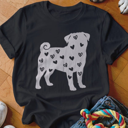 Pug Hearts Shirt - The Pawsitive Initiative