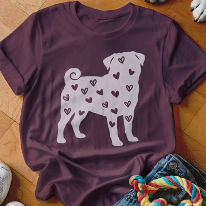 Pug Hearts Shirt - The Pawsitive Initiative
