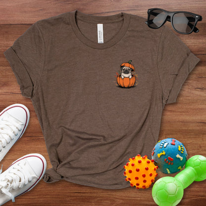 Pug in a Pumpkin Shirt - The Pawsitive Initiative