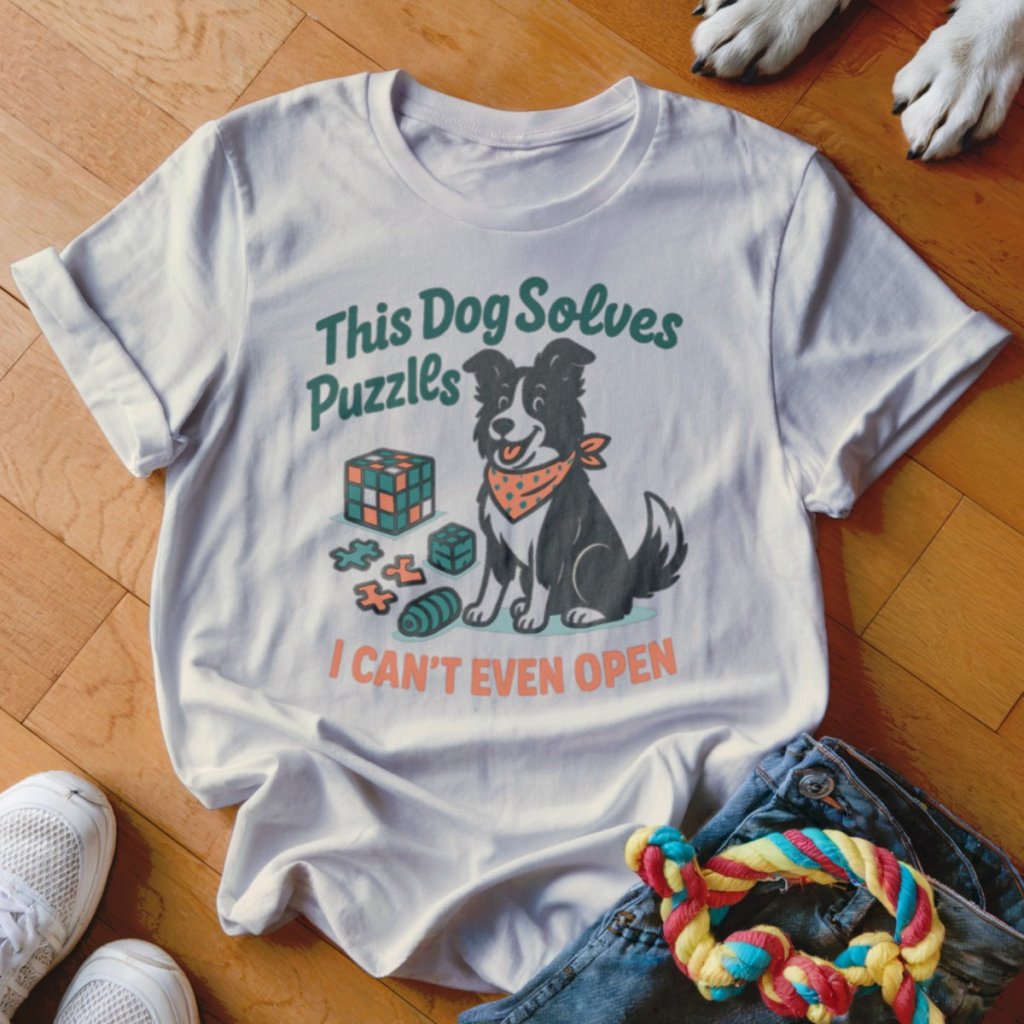 Puzzle Solving Dog Shirt - The Pawsitive Initiative