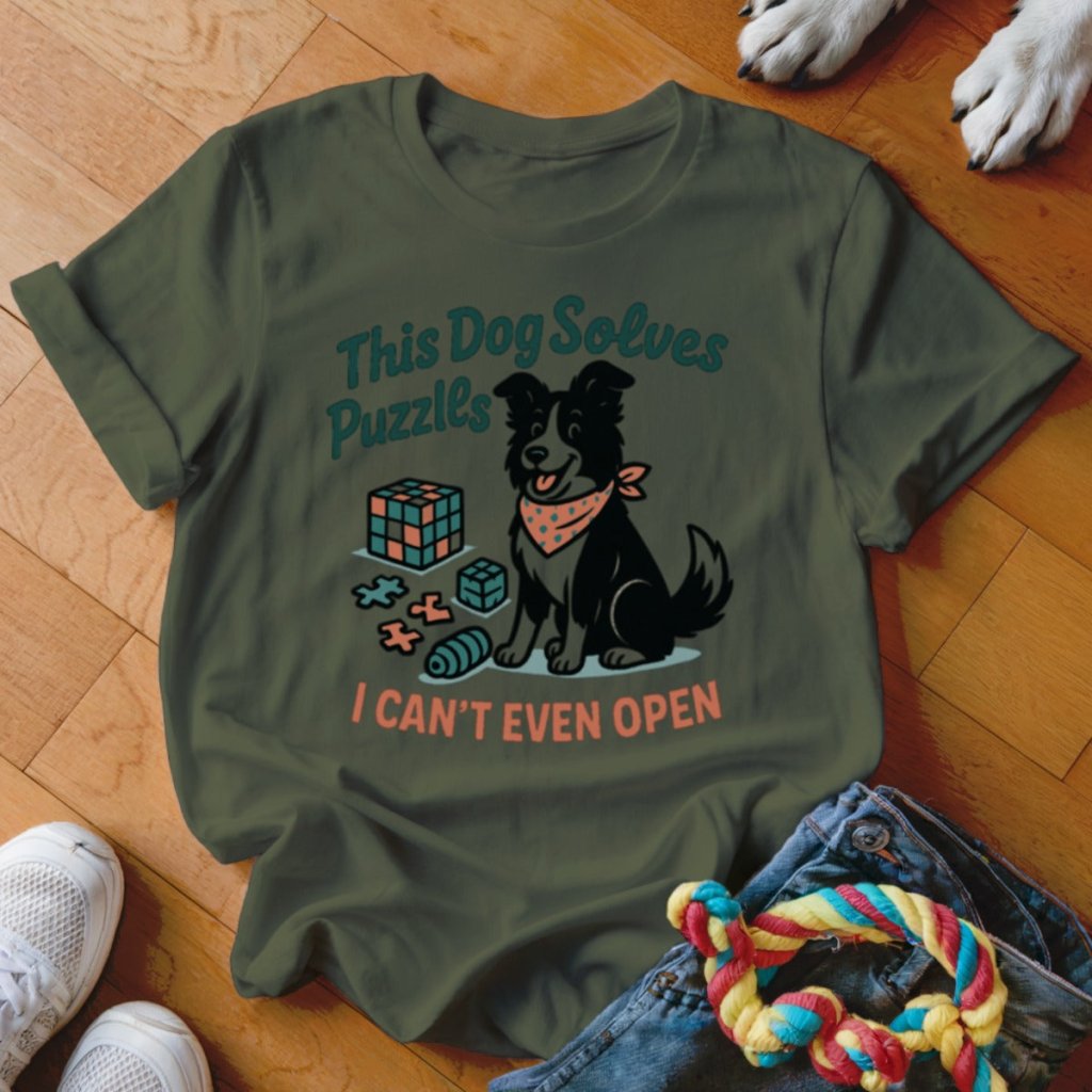Puzzle Solving Dog Shirt - The Pawsitive Initiative