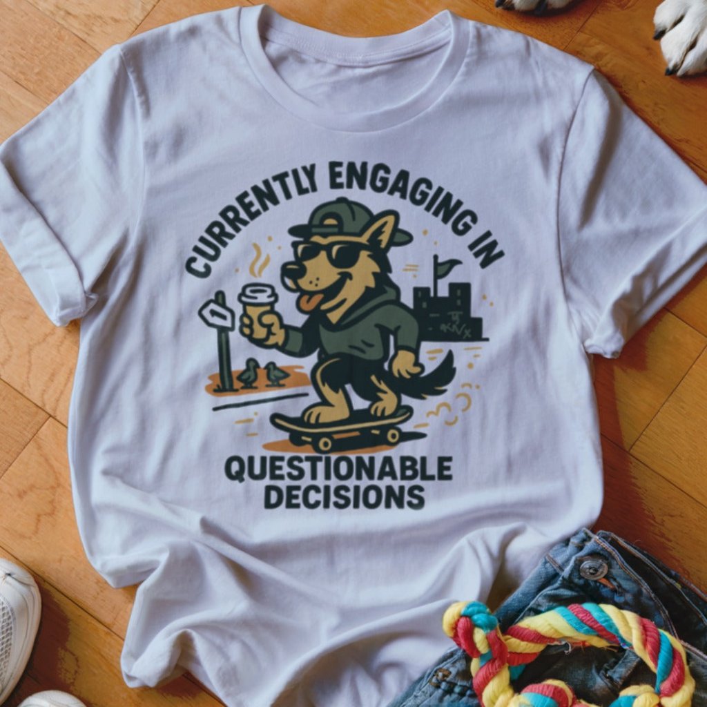 Questionable Decisions Shirt - The Pawsitive Initiative