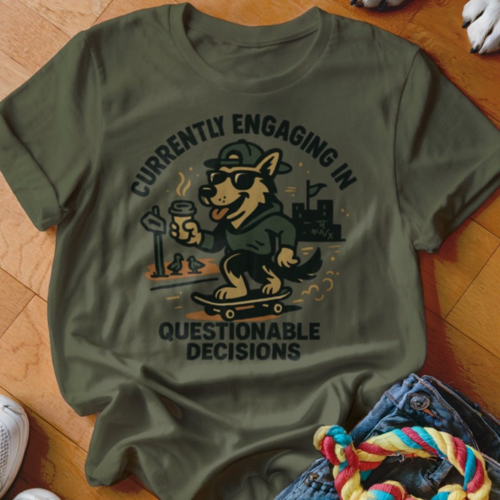 Questionable Decisions Shirt - The Pawsitive Initiative