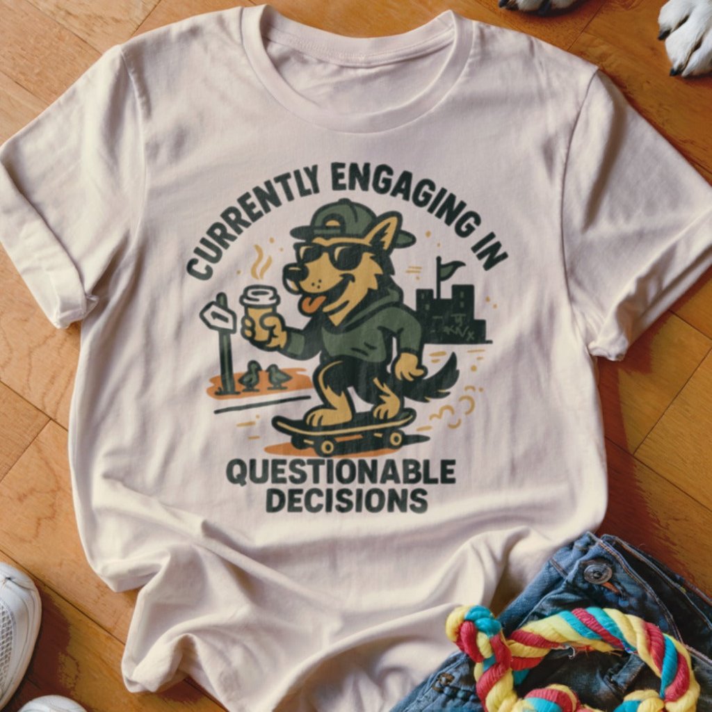 Questionable Decisions Shirt - The Pawsitive Initiative
