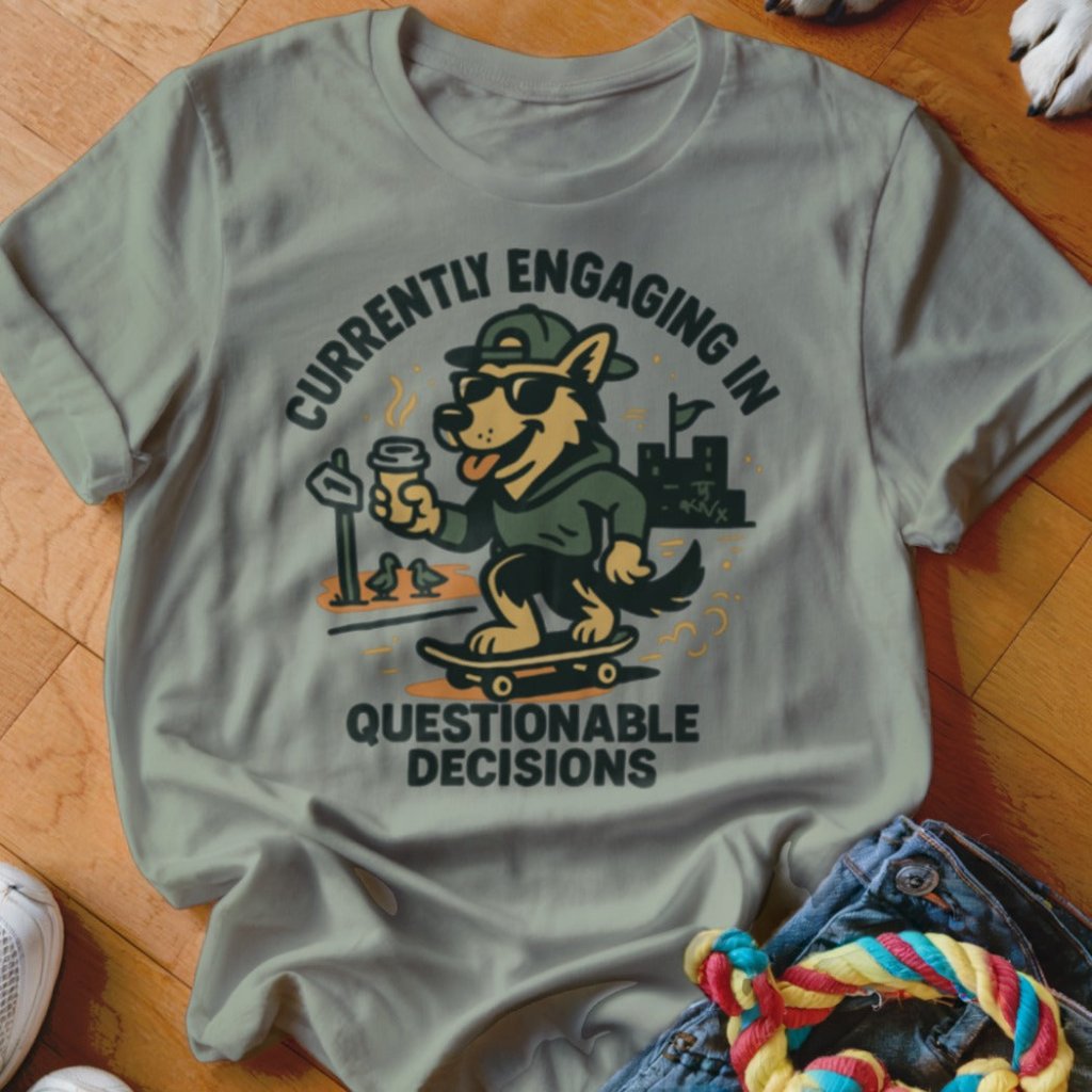 Questionable Decisions Shirt - The Pawsitive Initiative