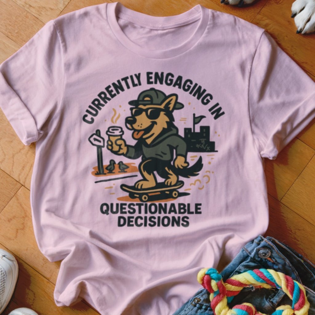 Questionable Decisions Shirt - The Pawsitive Initiative