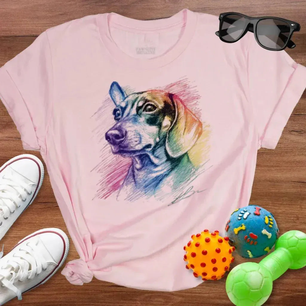 Rainbow Dachshund Shirt - The Pawsitive Initiative