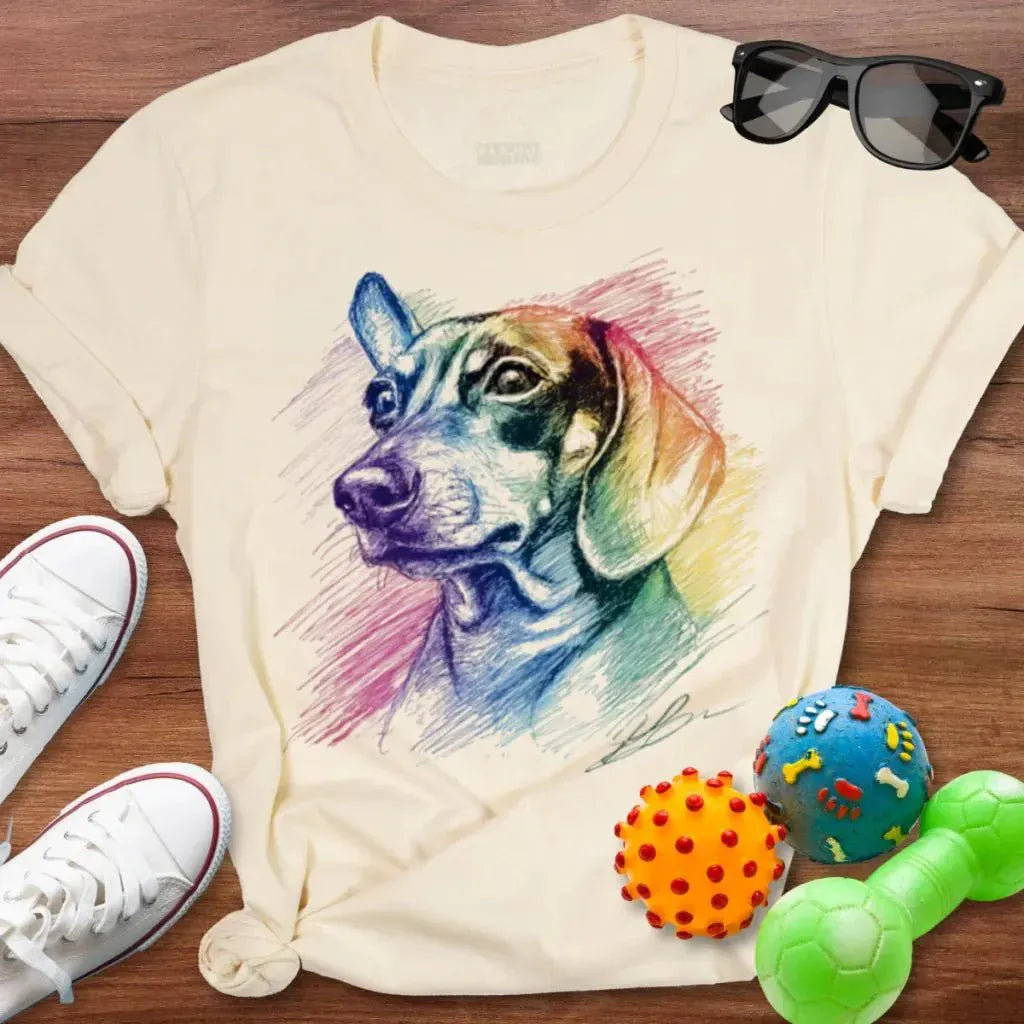 Rainbow Dachshund Shirt - The Pawsitive Initiative