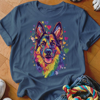 Rainbow Shepherd Hearts Shirt - The Pawsitive Initiative