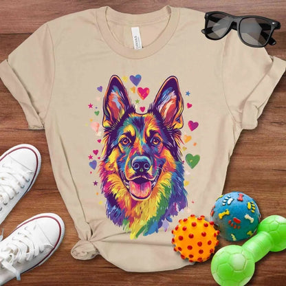 Rainbow Shepherd Valentine Shirt - The Pawsitive Initiative