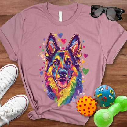 Rainbow Shepherd Valentine Shirt - The Pawsitive Initiative