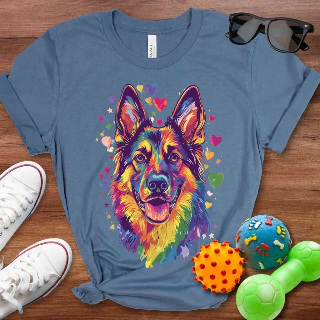 Rainbow Shepherd Valentine Shirt - The Pawsitive Initiative