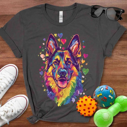 Rainbow Shepherd Valentine Shirt - The Pawsitive Initiative