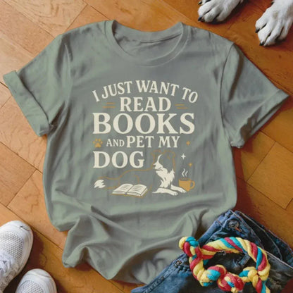 Read Books and Pet Dog Collie Shirt - The Pawsitive Initiative