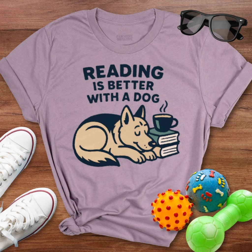 Reading is Better with a Dog Shirt - The Pawsitive Initiative