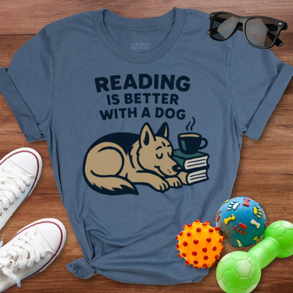 Reading is Better with a Dog Shirt - The Pawsitive Initiative