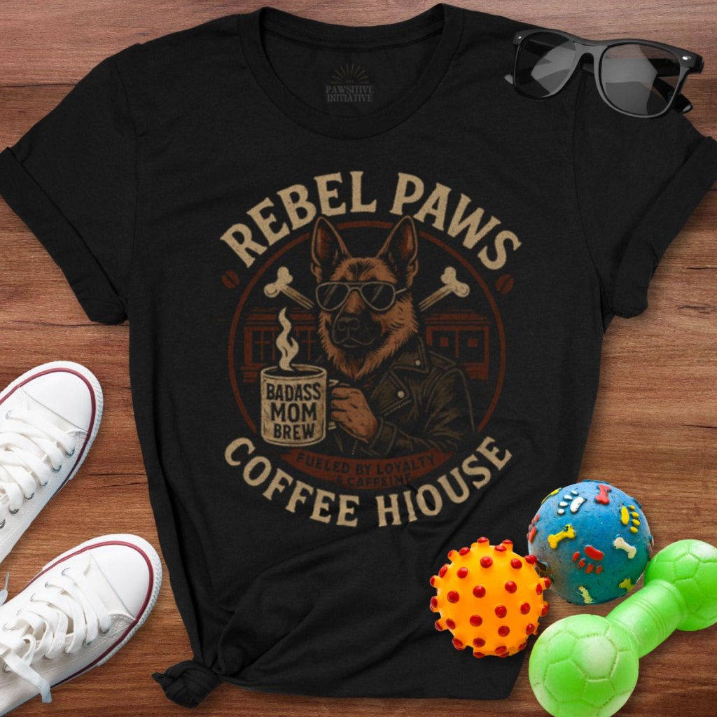 Rebel Paws Coffee House Shirt - The Pawsitive Initiative