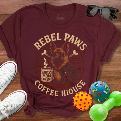 Rebel Paws Coffee House Shirt - The Pawsitive Initiative