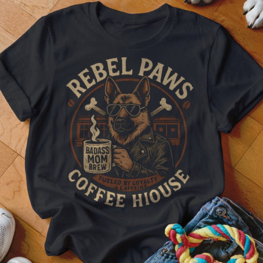 Rebel Paws Coffee House Shirt - The Pawsitive Initiative