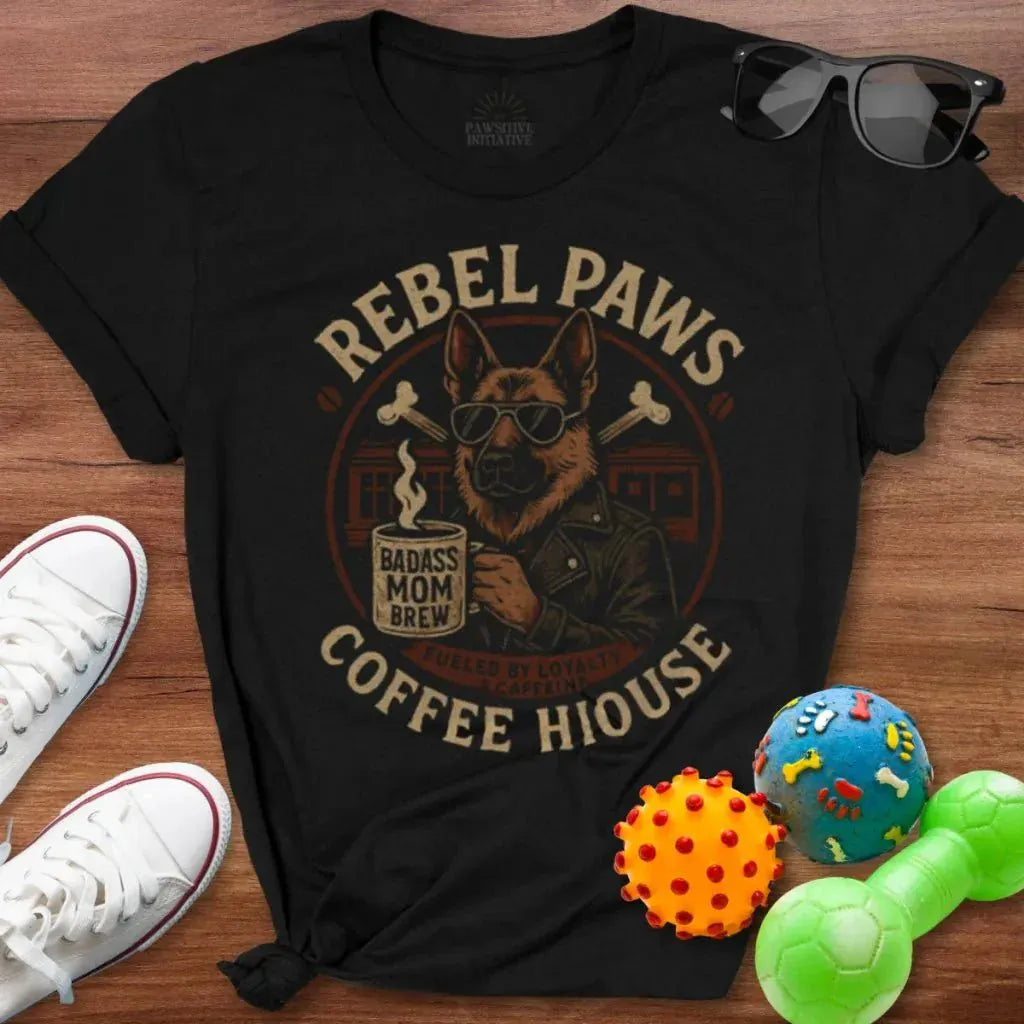 Rebel Paws Coffee House Shirt - The Pawsitive Initiative