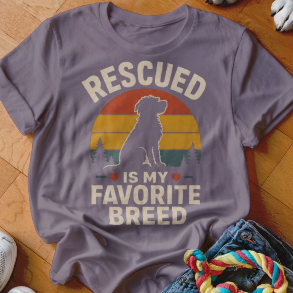 Rescued Is My Favorite Breed Shirt - The Pawsitive Initiative
