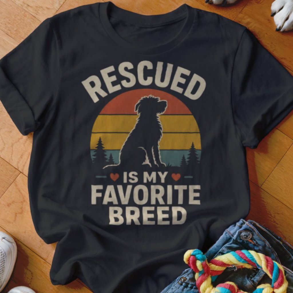 Rescued Is My Favorite Breed Shirt - The Pawsitive Initiative
