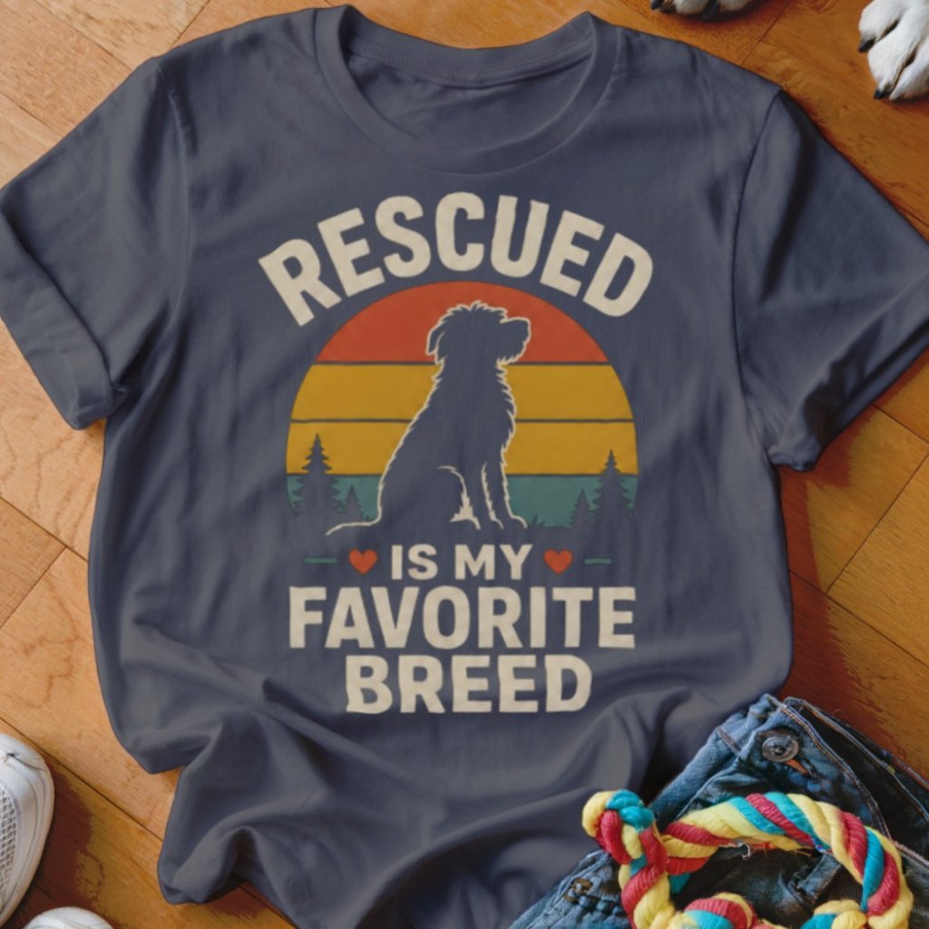 Rescued Is My Favorite Breed Shirt - The Pawsitive Initiative
