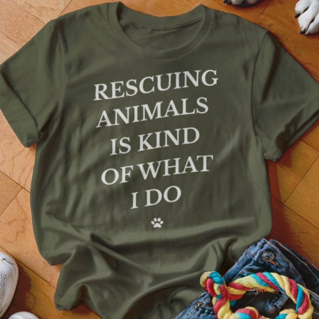 Rescuing Animals Shirt - The Pawsitive Initiative