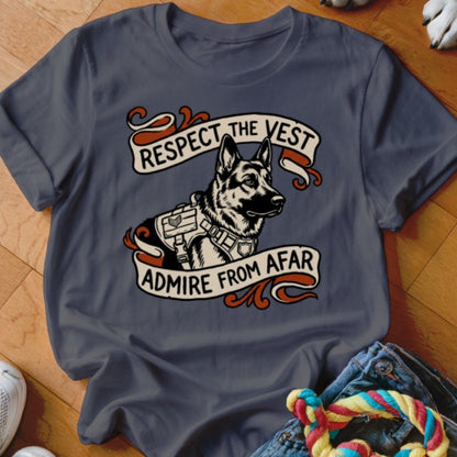Respect the Vest GSD Shirt - The Pawsitive Initiative