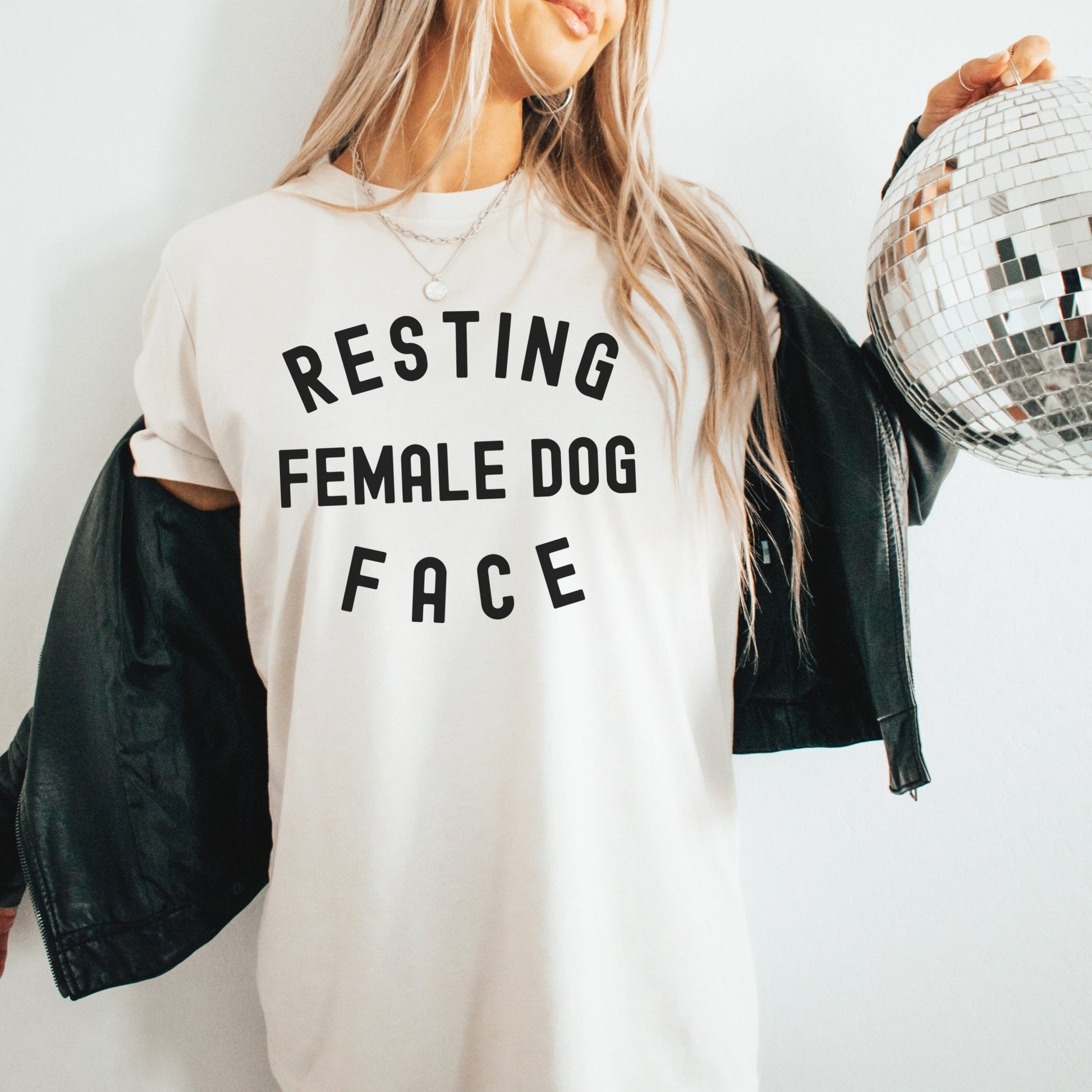 Resting Female Dog Face Shirt - The Pawsitive Initiative