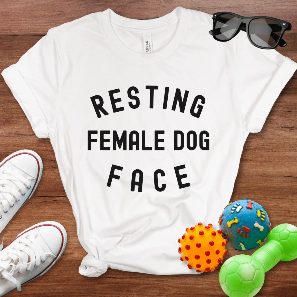 Resting Female Dog Face Shirt - The Pawsitive Initiative